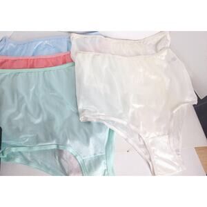 Vintage Castle Harbor Nylon Silky Granny Panties Bloomers Size 11 SET OF 5